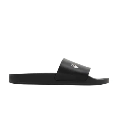 Pre-owned Off-white Logo Print Slide 'drowning Man - Black' | Men's Size 41