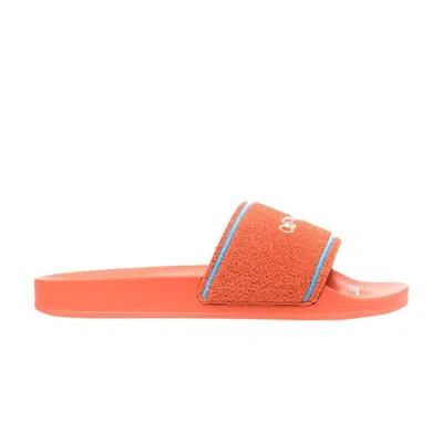 Pre-owned Off-white Logo Sliders 'tangerine Orange' | Men's Size 43