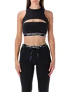 Off-white Logoband Cut-out Top In Black