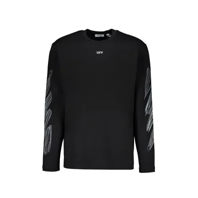 Off-white Off White Off White Long Sleeve T Shirt In Black