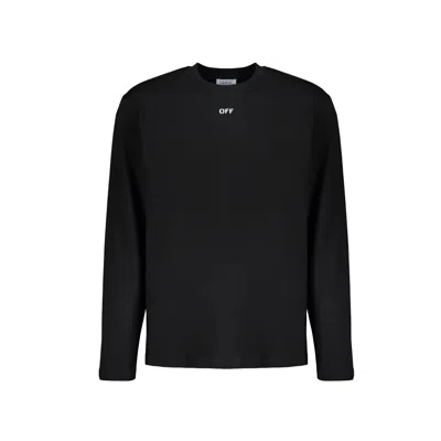 Off-white Off White Off White Long Sleeve T Shirt In Black