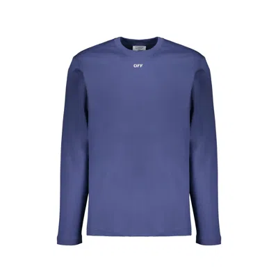 Off-white Off White Off White Long Sleeve T Shirt In Blue