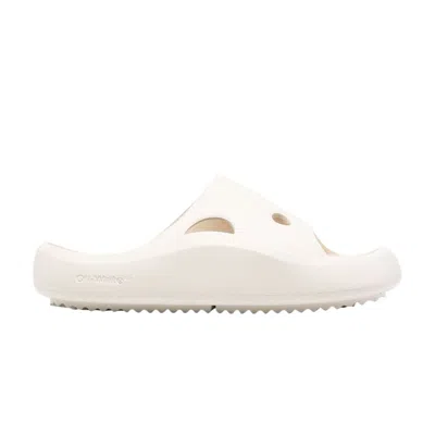 Pre-owned Off-white Meteor Rubber Sliders 'light Beige' | Cream | Men's Size 41