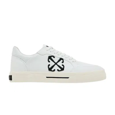 Pre-owned Off-white New Low Vulcanized 'white Black' | Men's Size 41