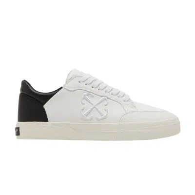 Pre-owned Off-white New Low Vulcanized 'white Black' | Men's Size 44