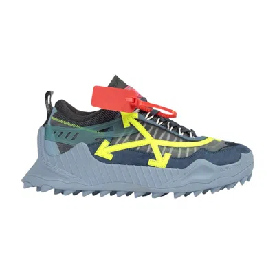 Pre-owned Off-white Odsy-1000 'blue Fluo Yellow' | Men's Size 40.5
