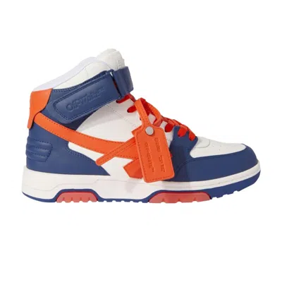 Pre-owned Off-white Out Of Office Mid 'navy Blue Bright Orange' | Men's Size 41