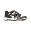 Off-white Our Of Office Arrow-patch Leather Sneakers In Brown