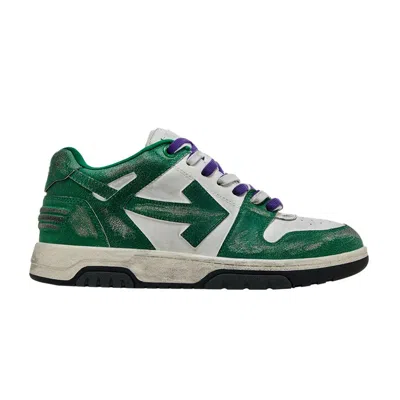 Pre-owned Off-white Out Of Office Vintage Leather 'white Green' | Men's Size 41