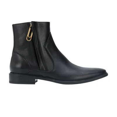Pre-owned Off-white Paperclip Chelsea Zip Boot 'black' | Men's Size 42