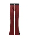 Off-white Red Flared Trousers With Drawstring In Red