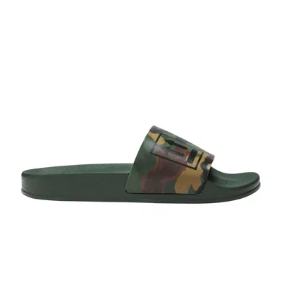 Pre-owned Off-white Sliders 'green Black' | Men's Size 40