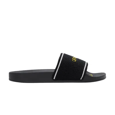 Pre-owned Off-white Sliders 'towel - Black Yellow' | Men's Size 42
