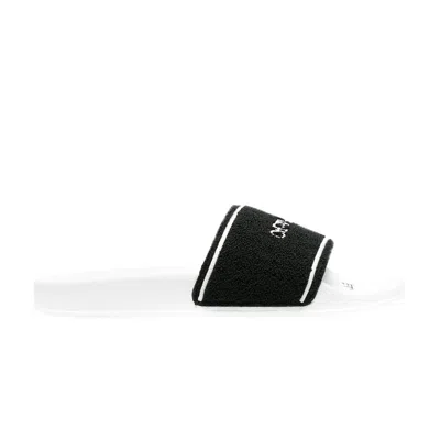 Pre-owned Off-white Sliders 'towel - White Black' | Men's Size 39