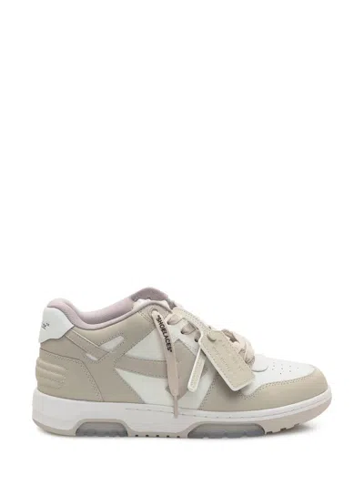 Off-white Sneakers Low Vulcanized In Leather And Fabric In Neutral