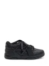 Off-white Out Of Office Leather Sneakers In Black