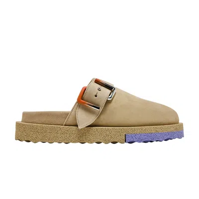 Pre-owned Off-white Sponge Clog 'beige' | Cream | Men's Size 42