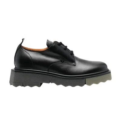 Pre-owned Off-white Sponge Derby 'black Khaki' | Men's Size 45