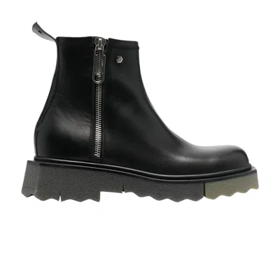 Pre-owned Off-white Sponge Zip Boot 'black Green' | Men's Size 40