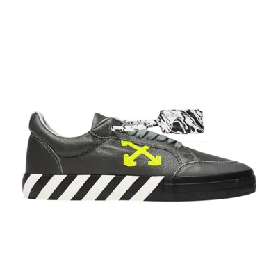 Pre-owned Off-white Vulc Sneaker Low 'grey Green Fluo' | Men's Size 40