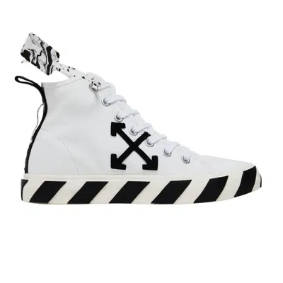 Pre-owned Off-white Vulc Sneaker Mid 'white Black' | Men's Size 40