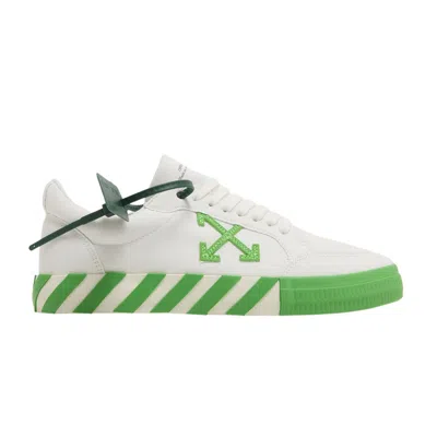 Pre-owned Off-white Vulc Sneaker 'white Fluo Green' | Men's Size 46