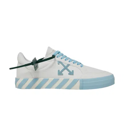 Pre-owned Off-white Vulc Sneaker 'white Light Blue' | Men's Size 39
