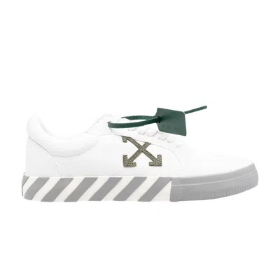 Pre-owned Off-white Vulc Sneaker 'white Military Green' | Men's Size 41