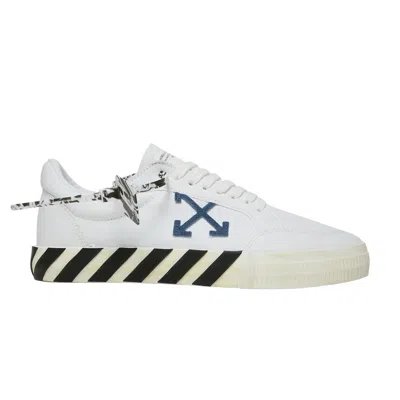Pre-owned Off-white Vulc Sneaker 'white Navy Blue' 2021 | Men's Size 41