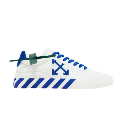 Pre-owned Off-white Vulc Sneaker 'white Navy Blue' | Men's Size 37