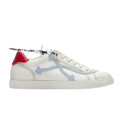 Pre-owned Off-white Vulcanized Low 'white Light Blue' | Men's Size 43