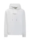 Off-white White Hoodie With Logo Print In White