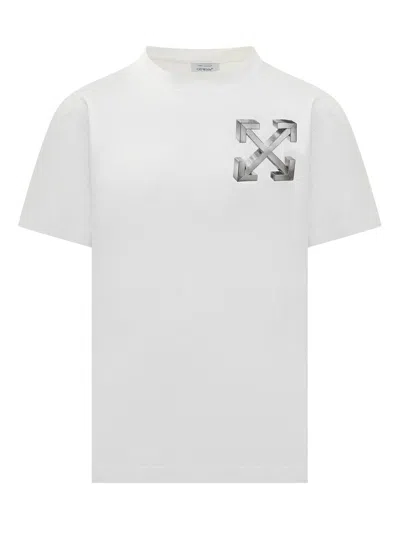 Off-white White T-shirt With Arrow Logo