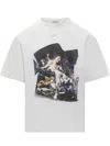Off-white White T-shirt With Artistic Print In White