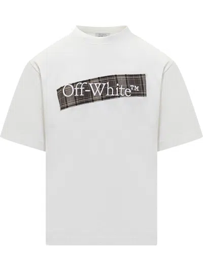Off-white White T-shirt With Scottish Logo Patch