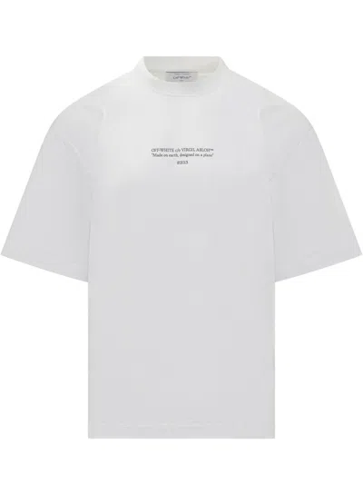 Off-white White T-shirt With Textual Print