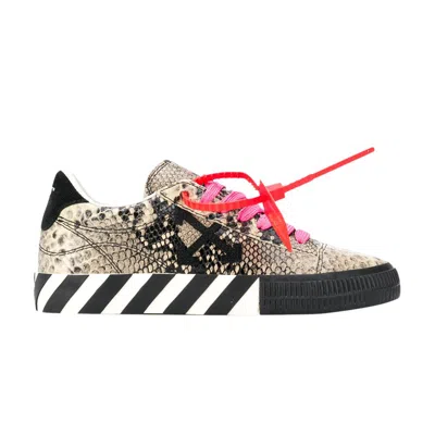 Pre-owned Off-white Wmns Arrow Vulcanized Low 'snakeskin' | Grey | Women's Size 39