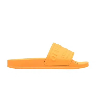 Pre-owned Off-white Wmns Pool Sliders 'orange' | Women's Size 35