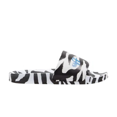 Pre-owned Off-white Wmns Pool Sliders 'zebra' | Women's Size 37