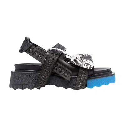 Pre-owned Off-white Wmns Sponge Trek Strap Sandal 'black Blue' | Women's Size 38