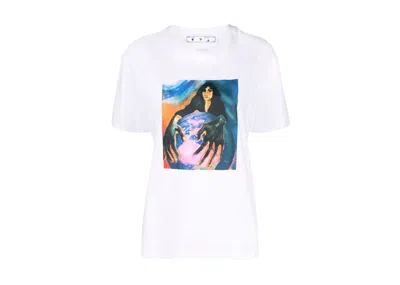 Pre-owned Off-white Off Women's Mirko Artist Front Regular Tshirtin White