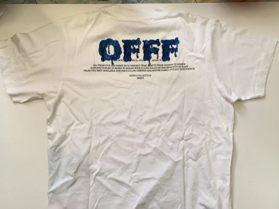 Pre-owned Off-white Offf Slim Shirt Sleeve T Shirt In White