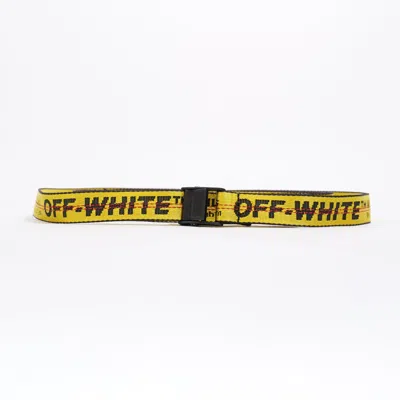 Off-white Offindustrial Belt Canvas In Yellow
