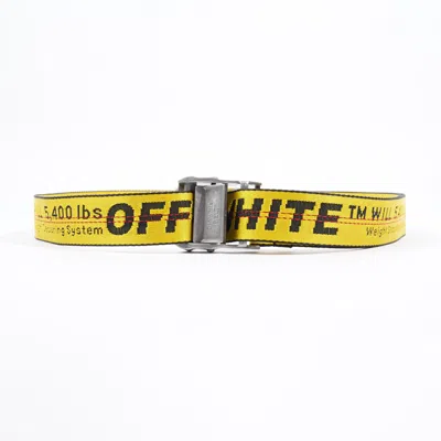 Off-white Offindustrial Belt Fabric In Yellow