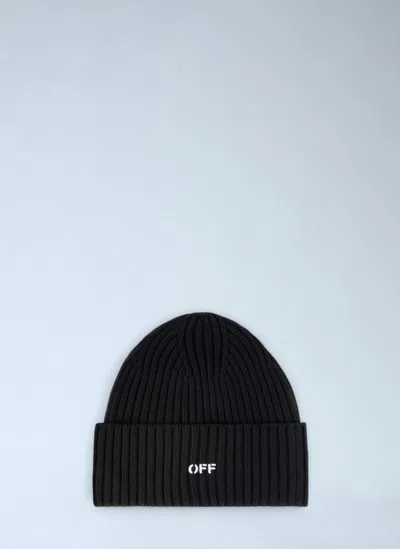 Off-white Offstamp Loose Knit Beanie Hat
