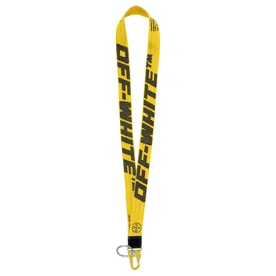 Pre-owned Off-white Offwhite 2.0 Industrial Neck Keychain In Yellow/black In Multi