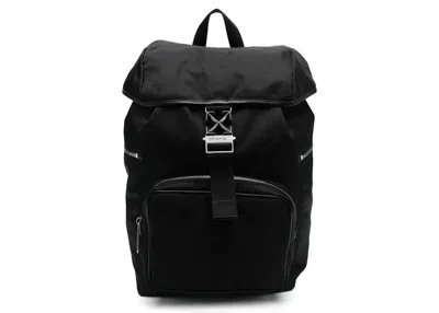Pre-owned Off-white Offwhite Arrow Tuc Backpack In Black