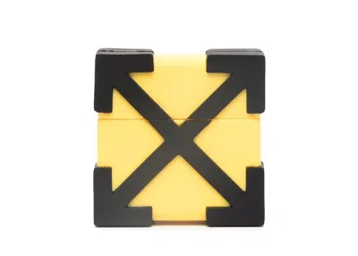 Pre-owned Off-white Offwhite Arrows Airpod Case In Yellow/black