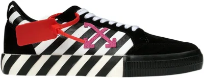 Pre-owned Off-white Offwhite Arrows Vulc Low Stripe Violet Ss20 (women's) Sneakers In Black