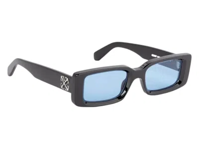 Pre-owned Off-white Offwhite Arthur Sunglasses In Black/blue (oeri127c99pla0011040)